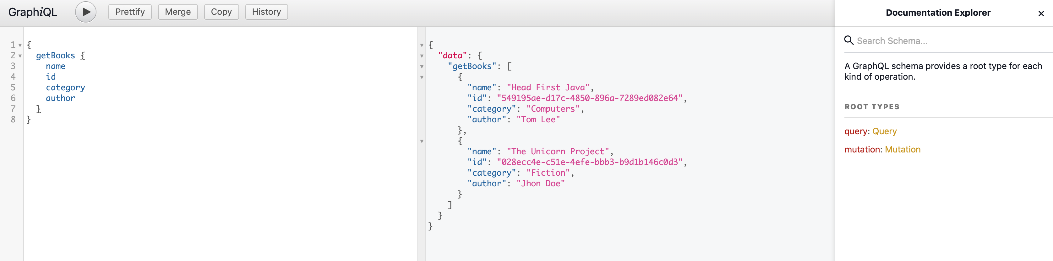A basic GraphQL API – Pulkit Gupta